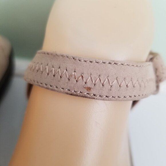 Dansko 40 Sand Tan Leather Sandals Platform Chunky Open Toe 9.5 10 IRIS - Picture 8 of 10